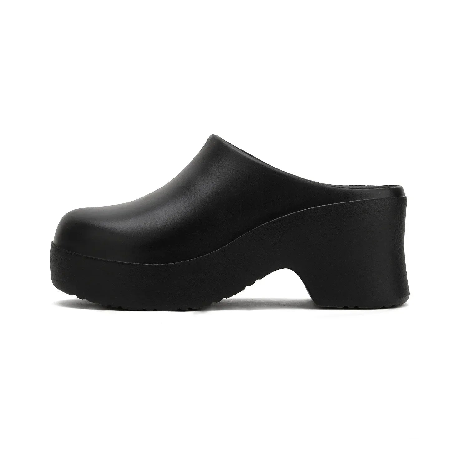 Women's Thick Heel Sandals EVA Half Wrapped Slip-On High Heels Comfortable Summer Slippers Trendy Ins Style Cross-Border Shoes